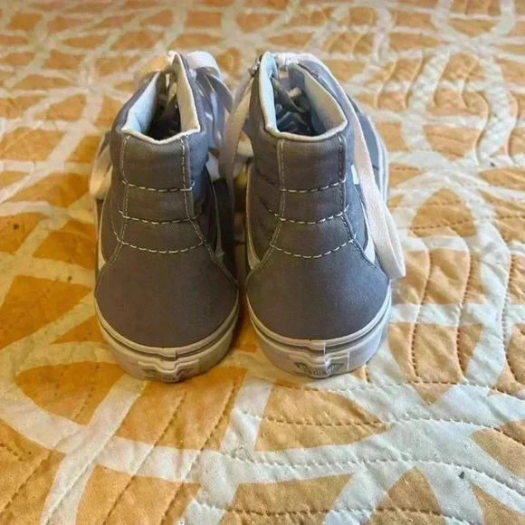 Vans Sk8-Hi Men’s Size 8.5 Gray Old Skool Sneakers High Top  Skate Shoes - Picture 4 of 7